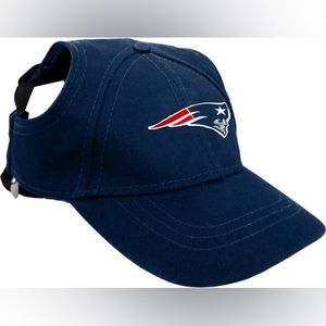 Littlearth NFL Dog/Cat Patriots Baseball Cap, Blue, Small-Fits Small/Medium Dog